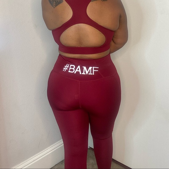 CWF Berry Embroidered Logo Leggings - Picture 3 of 3